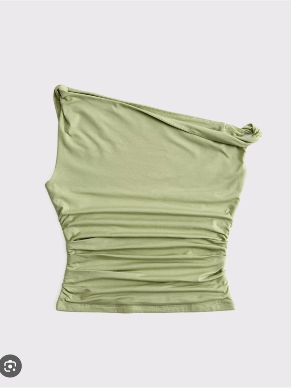 A&F Asymmetrical Twist Top - Pale Green - Picture 5 of 7